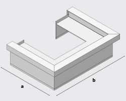 Стойка ресепшен 16 белый